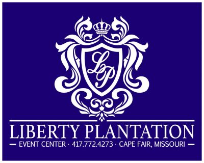 Liberty Plantation Logo Final White w Purple